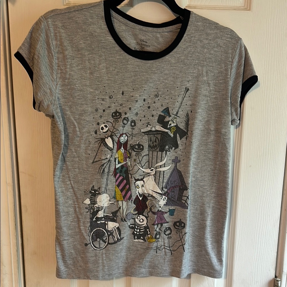 NBC Gray Graphic T-Shirt with Black Trim